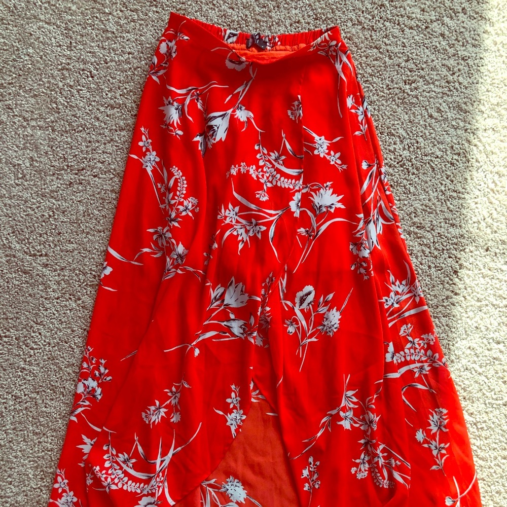 Floor length skirt